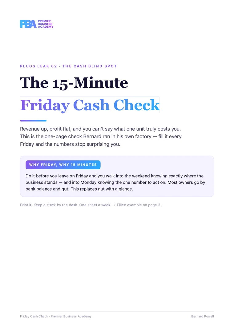 The 15-Minute Friday Cash Check
